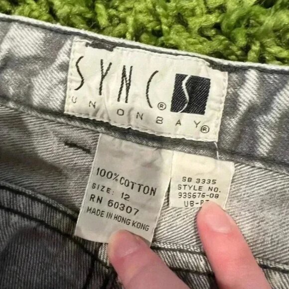 Vintage 80's High Waisted Acid Washed Jeans - Picture 5 of 5